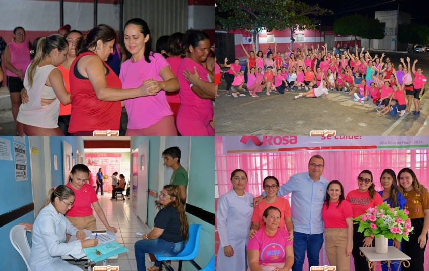 Ações do Outubro Rosa são realizadas em Vila Nova e destacam cuidados com a saúde da mulher